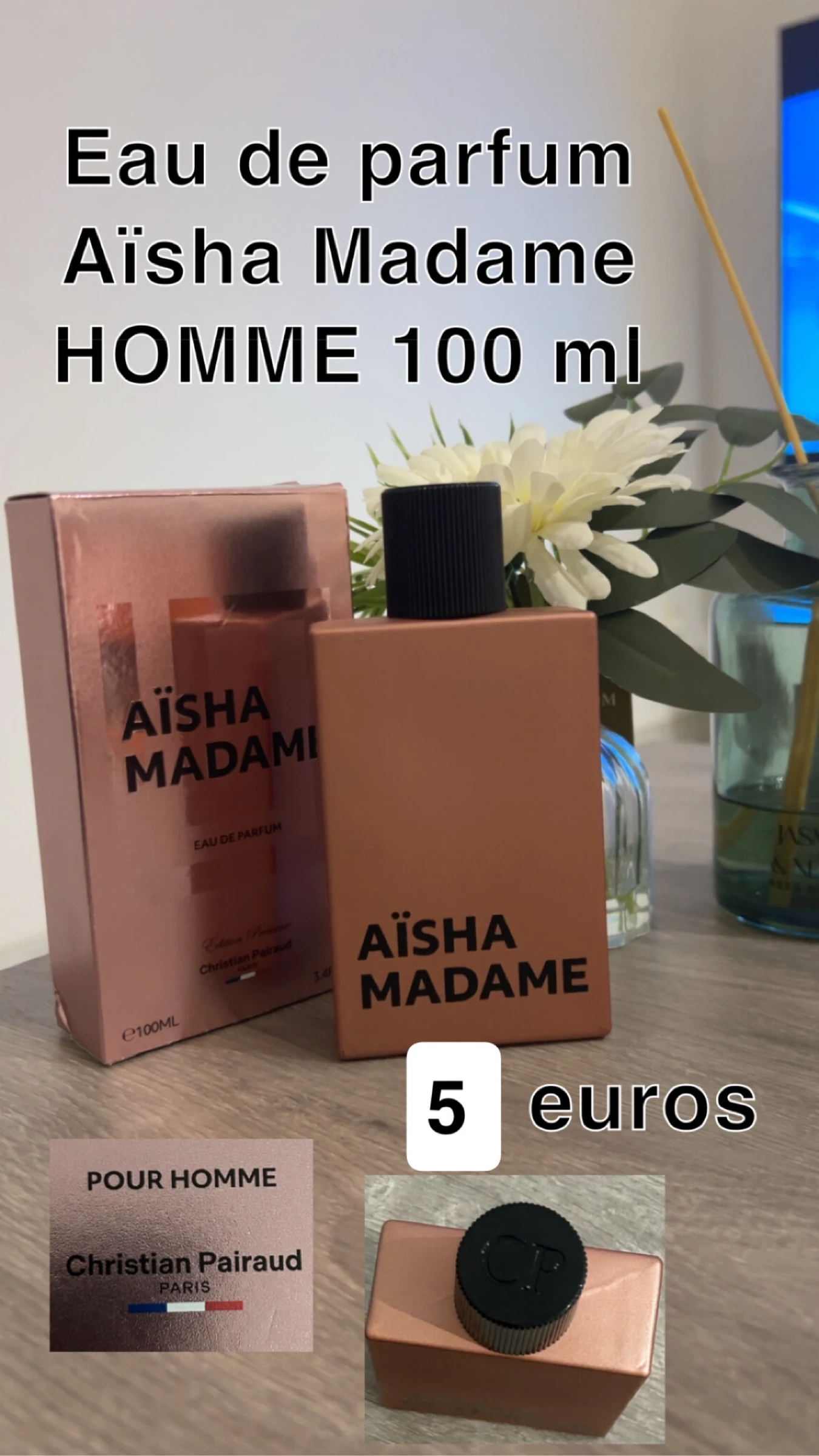 Eau de parfum AÏSHA MADAME 100 ml 